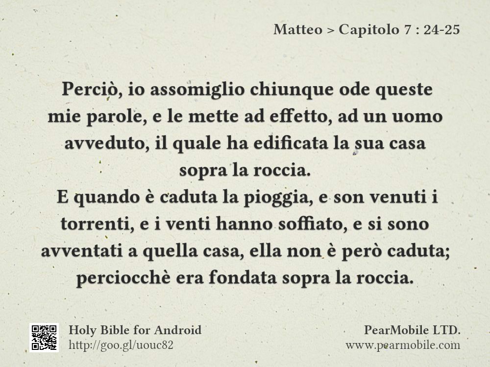 Matteo, Capitolo 7:24-25
